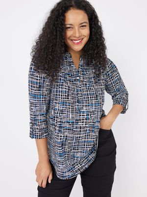 Roz & Ali Window Pane Plaid Popover - Plus - 1
