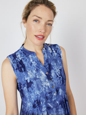 Roz & Ali Floral Tie Dye Jacquard Sleeveless Popover - 3