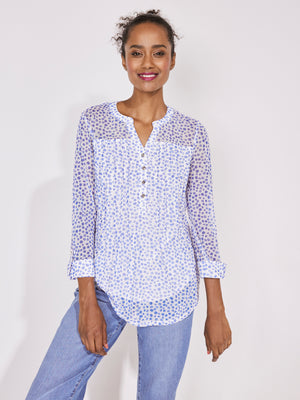 Roz & Ali Blue Mesh Dot Popover - 12