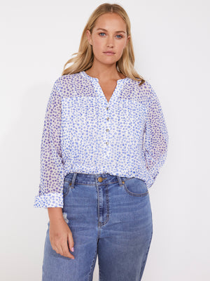 Roz & Ali Blue Mesh Dot Popover - Plus - 6