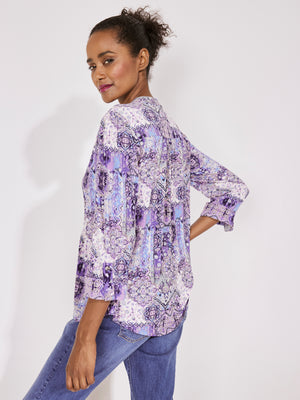 Roz & Ali Denim Friendly Patchwork Popover - 2