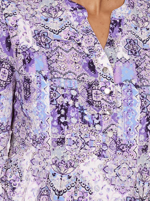 Roz & Ali Denim Friendly Patchwork Popover - 3