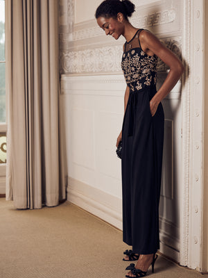 Embroidery Sleeveless Jumpsuit - 8