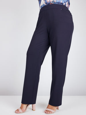 Roz & Ali Secret Agent Pants Cateye Rivets - Average Length - Plus - 13