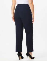 Roz & Ali Secret Agent Pants Cateye Rivets - Average Length - Plus - Navy - Back
