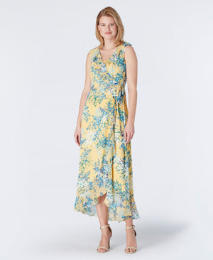Ruby Side Wrap Ruffle Floral Maxi Dress - 5