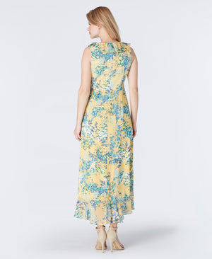 Ruby Side Wrap Ruffle Floral Maxi Dress - 2